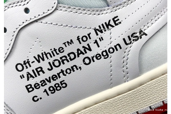 White 100 Jordan Retro Air 1 AQ0818 O-W High  AQ0818-100 0220